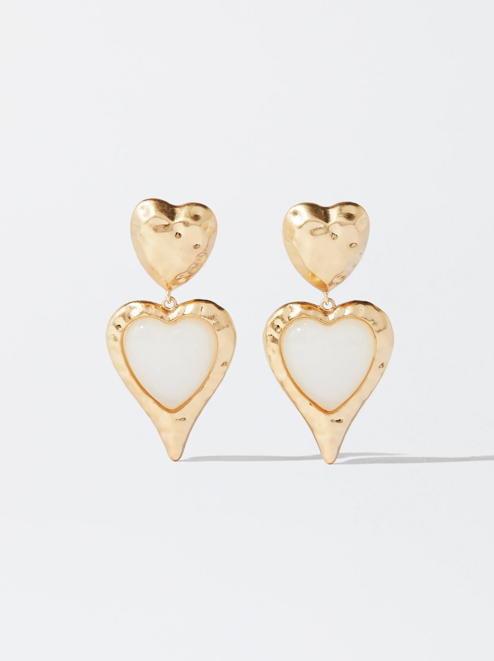 PARFOIS Pendientes Corazón Dorado Best Sale