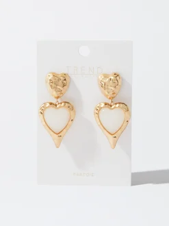 PARFOIS Pendientes Corazón Dorado Best Sale