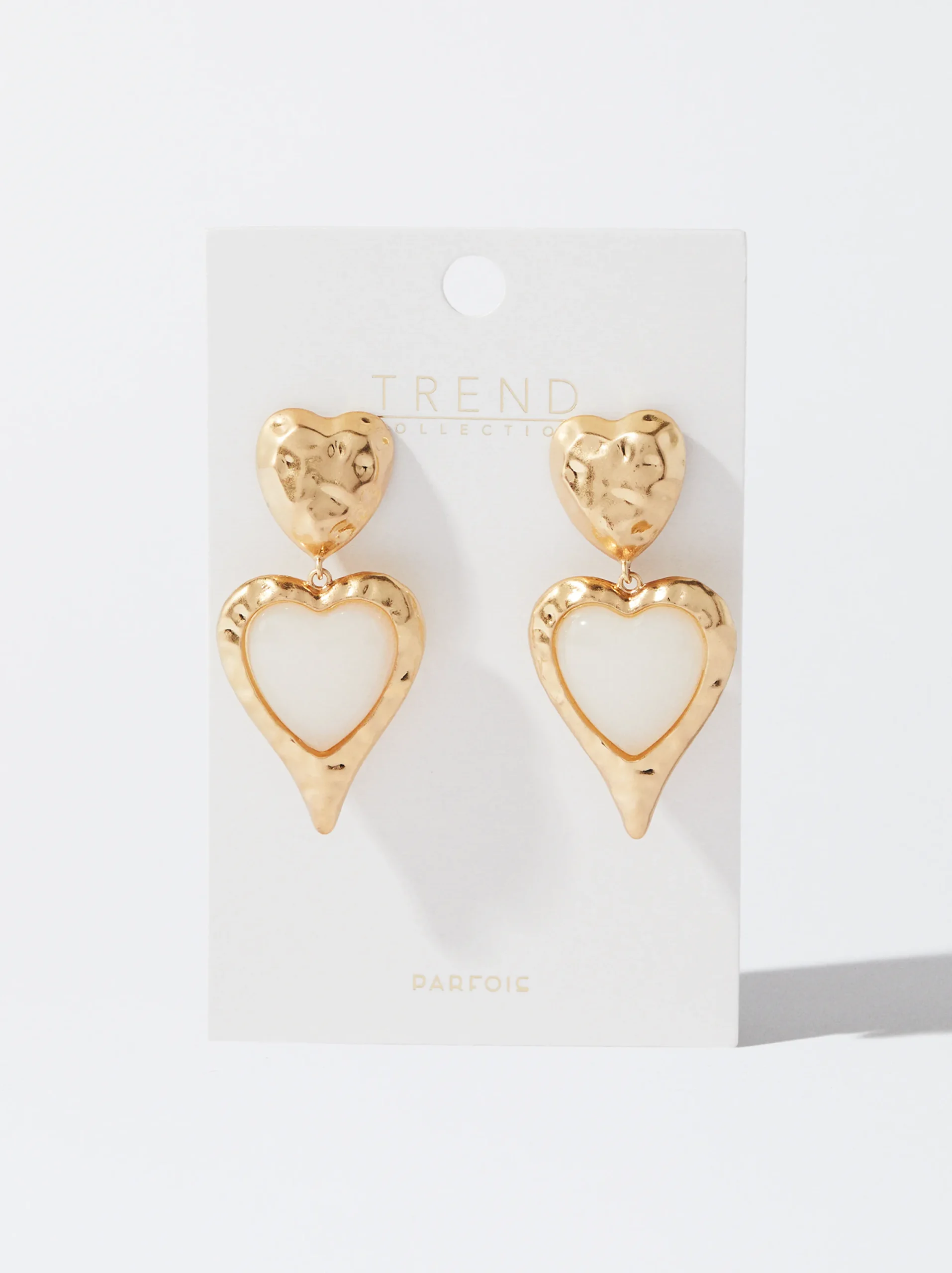 PARFOIS Pendientes Corazón Dorado Best Sale