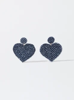 PARFOIS Pendientes Corazón Azul Discount