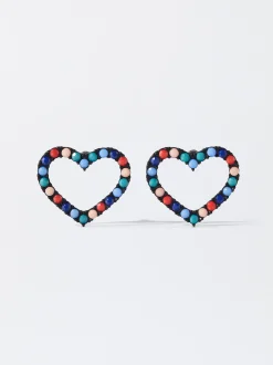 PARFOIS Pendientes Corazón Multicor Cheap