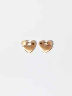 PARFOIS Pendientes Corazón Com Circonitas Negro Outlet