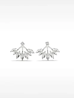 PARFOIS Pendientes Cortos Brillantes Plateado Best Sale