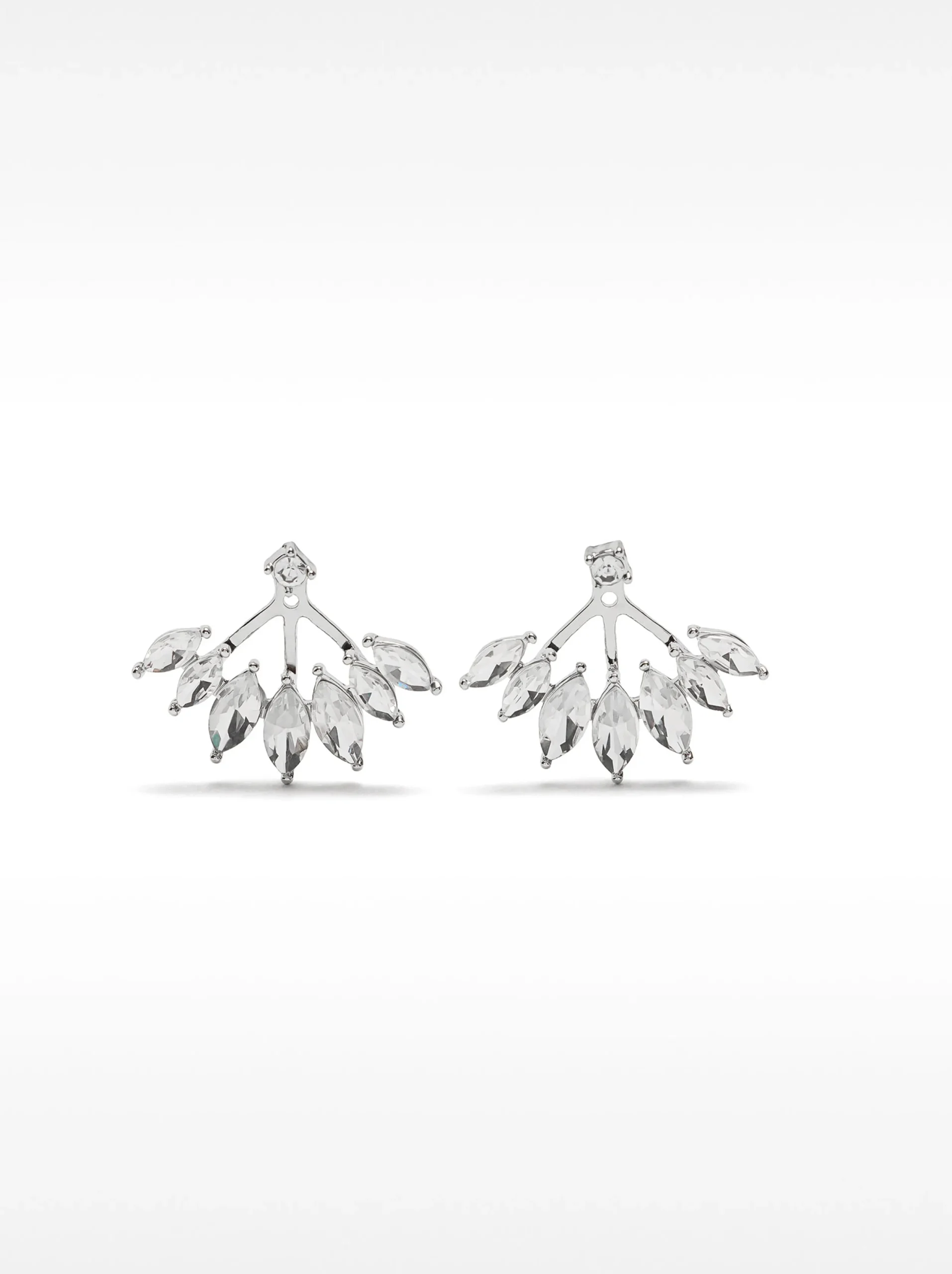 PARFOIS Pendientes Cortos Brillantes Plateado Best Sale