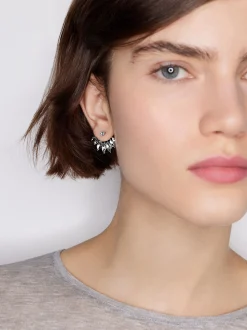 PARFOIS Pendientes Cortos Brillantes Plateado Best Sale