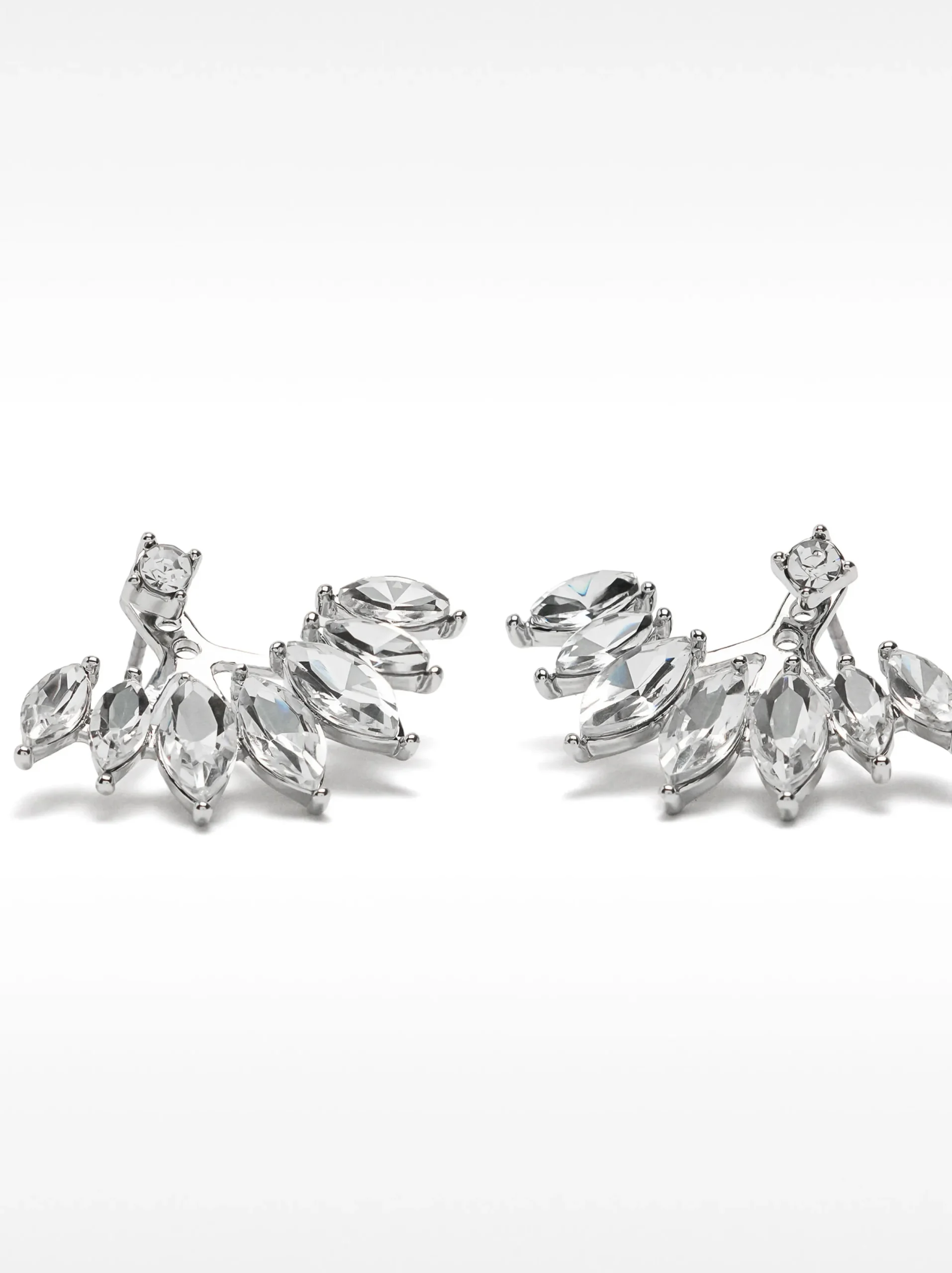 PARFOIS Pendientes Cortos Brillantes Plateado Best Sale