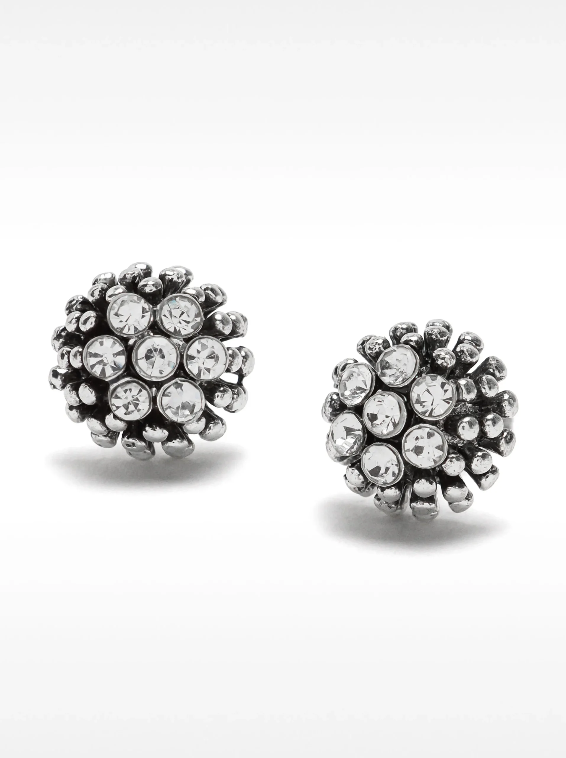 PARFOIS Pendientes Cortos Brillantes Plateado Sale