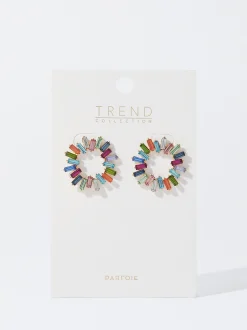 PARFOIS Pendientes Cortos Multicolor Multicor Best Sale