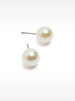 PARFOIS Pendientes Cortos Perla Beige Discount