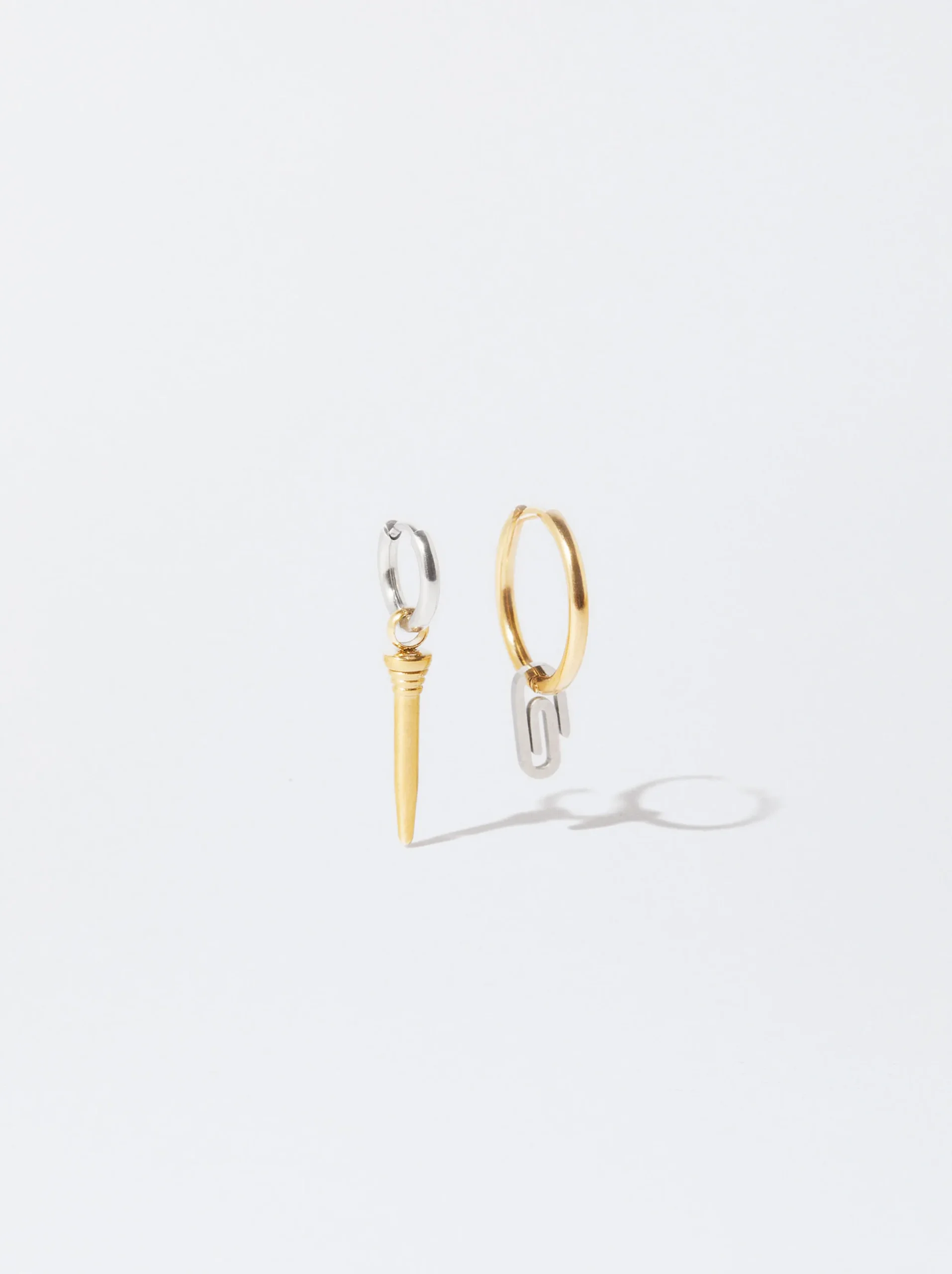 PARFOIS Pendientes De Acero Asimétricos Multicor Shop