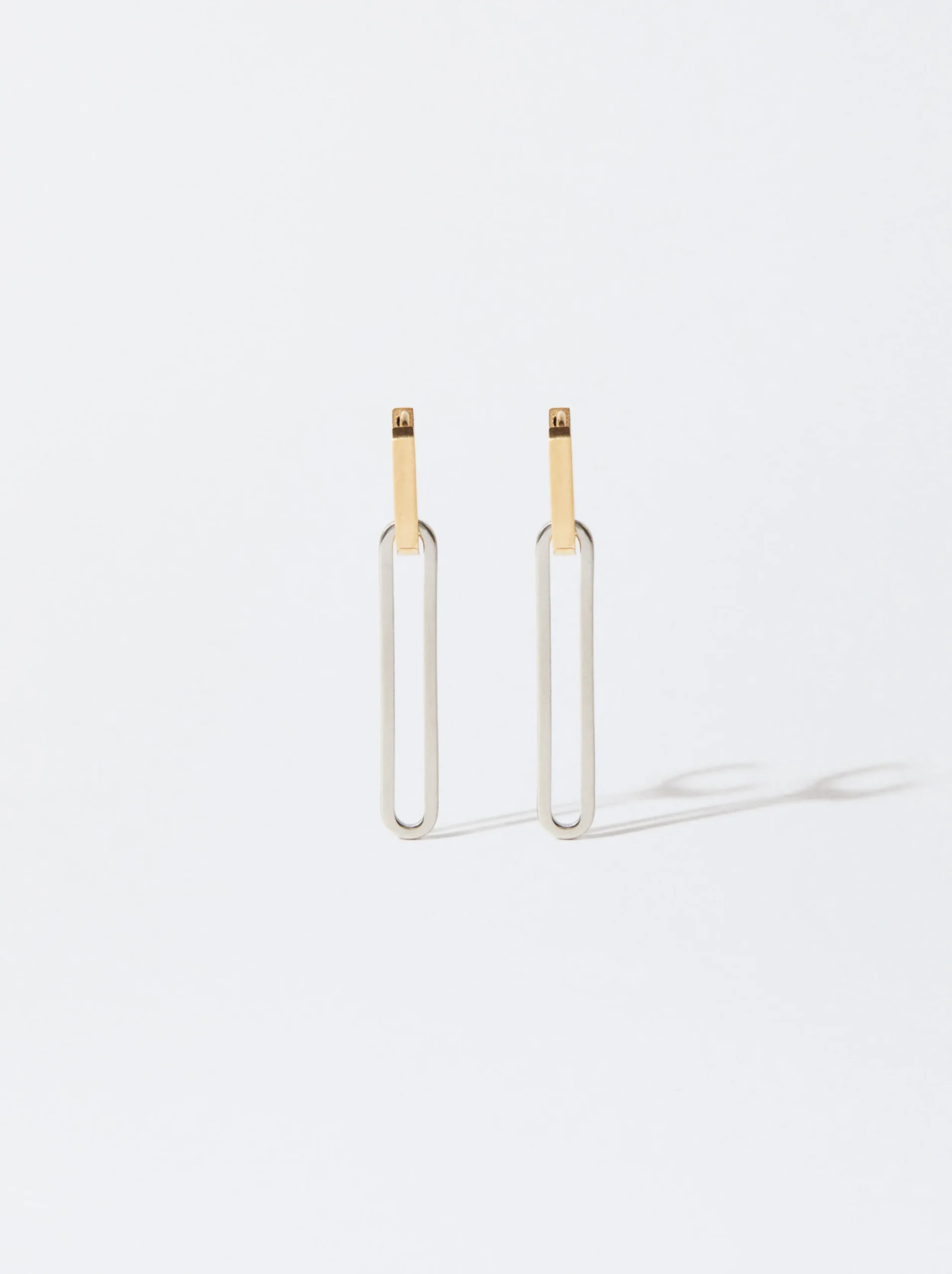 PARFOIS Pendientes De Acero Bicolor Multicor Shop