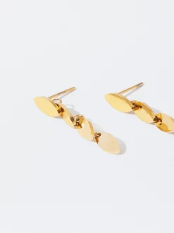 PARFOIS Pendientes De Acero s Dorado Hot