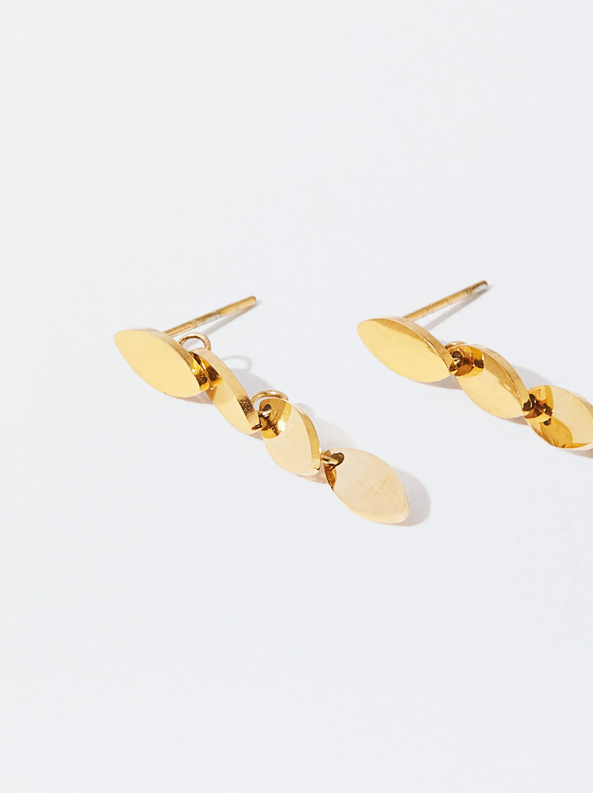PARFOIS Pendientes De Acero s Dorado Hot