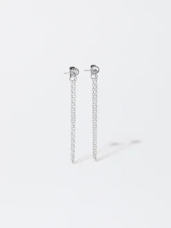 PARFOIS Pendientes De Acero s Plateado Store