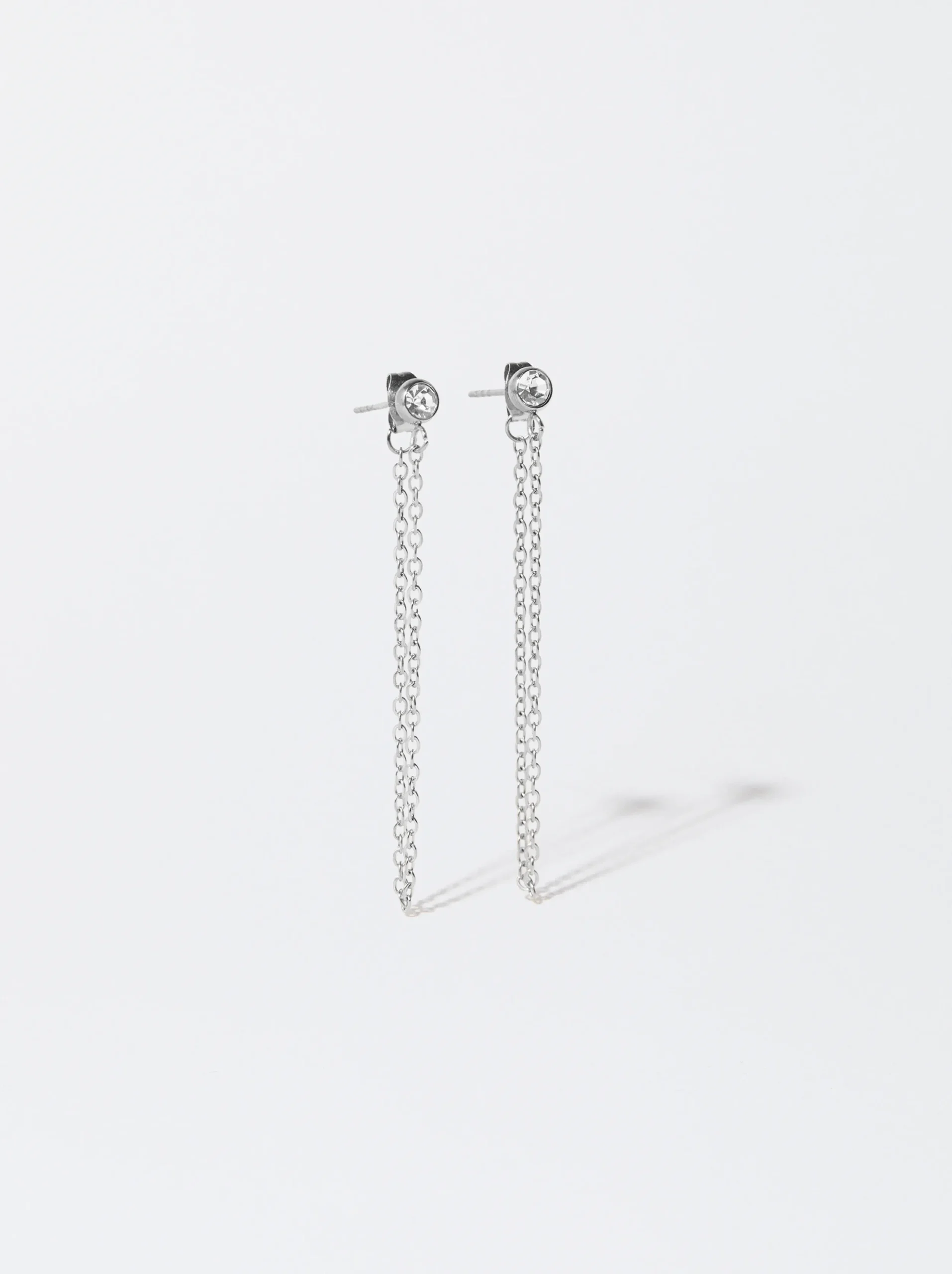 PARFOIS Pendientes De Acero s Plateado Store