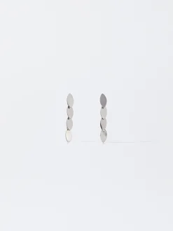 PARFOIS Pendientes De Acero s Plateado Cheap