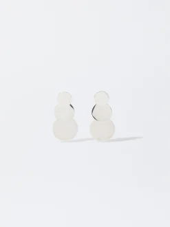 PARFOIS Pendientes De Acero s Plateado Sale