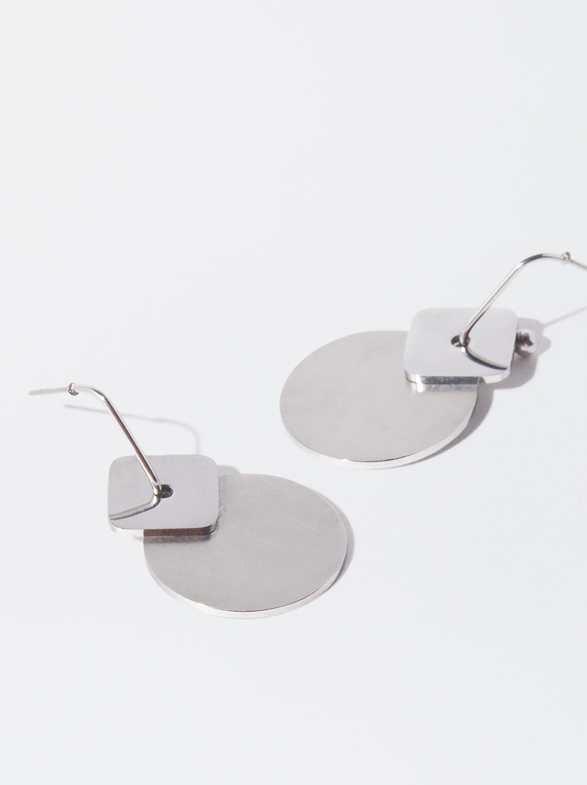 PARFOIS Pendientes De Acero s Plateado Store