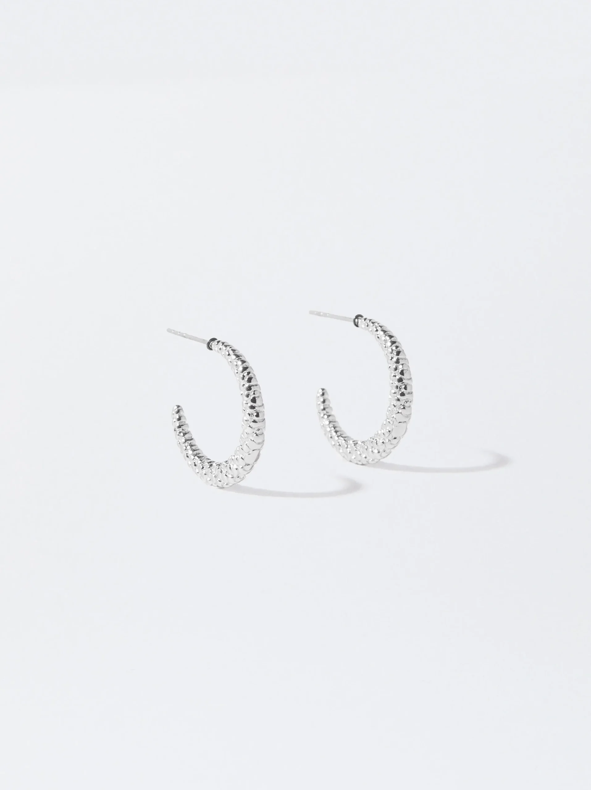 PARFOIS Pendientes De Acero s Plateado Discount