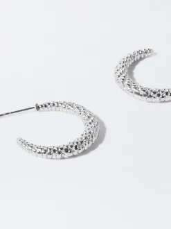 PARFOIS Pendientes De Acero s Plateado Discount
