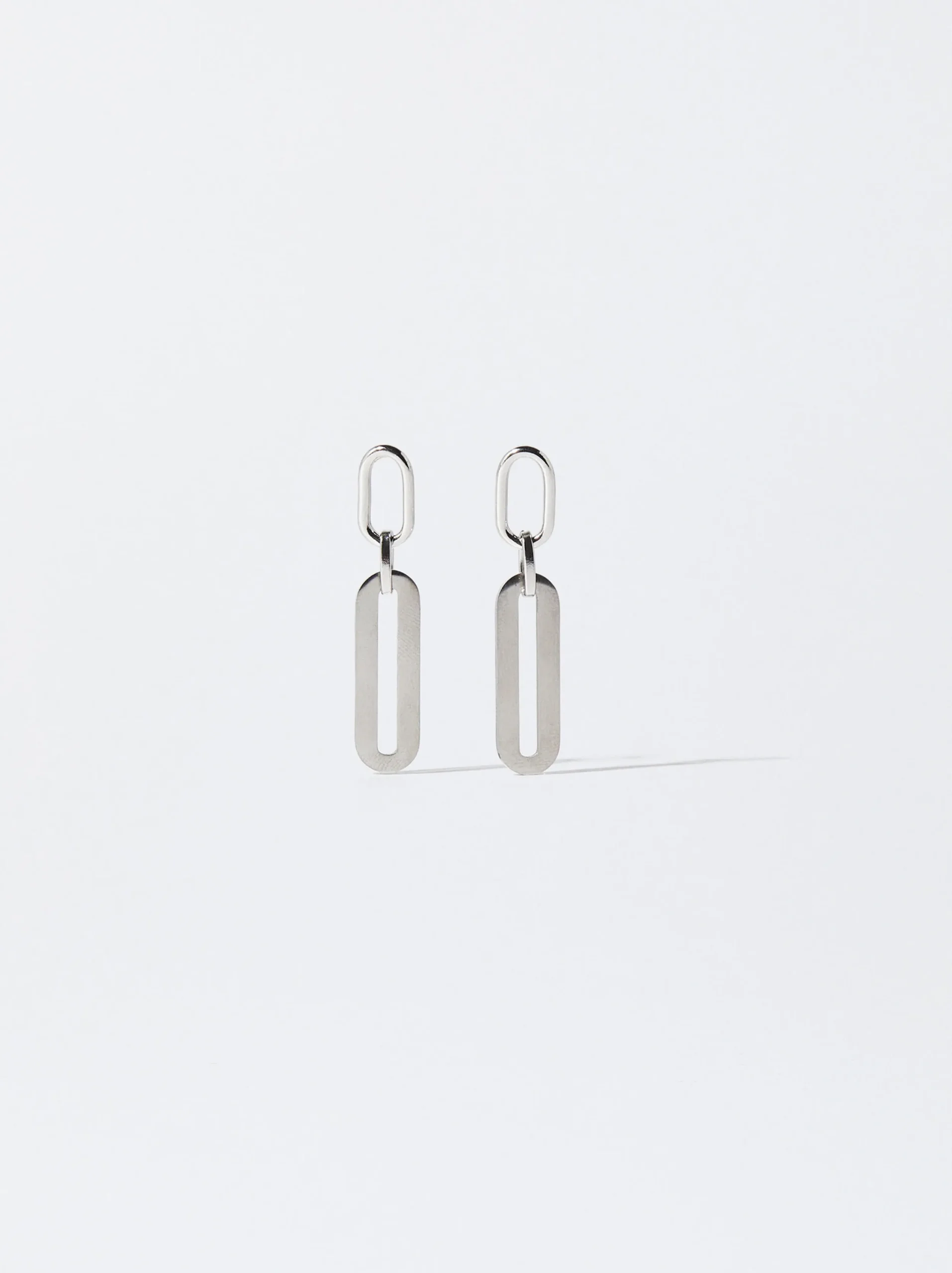 PARFOIS Pendientes De Acero s Plateado New