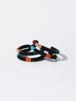 PARFOIS Pendientes De Aro Con Abalorios Multicor Shop