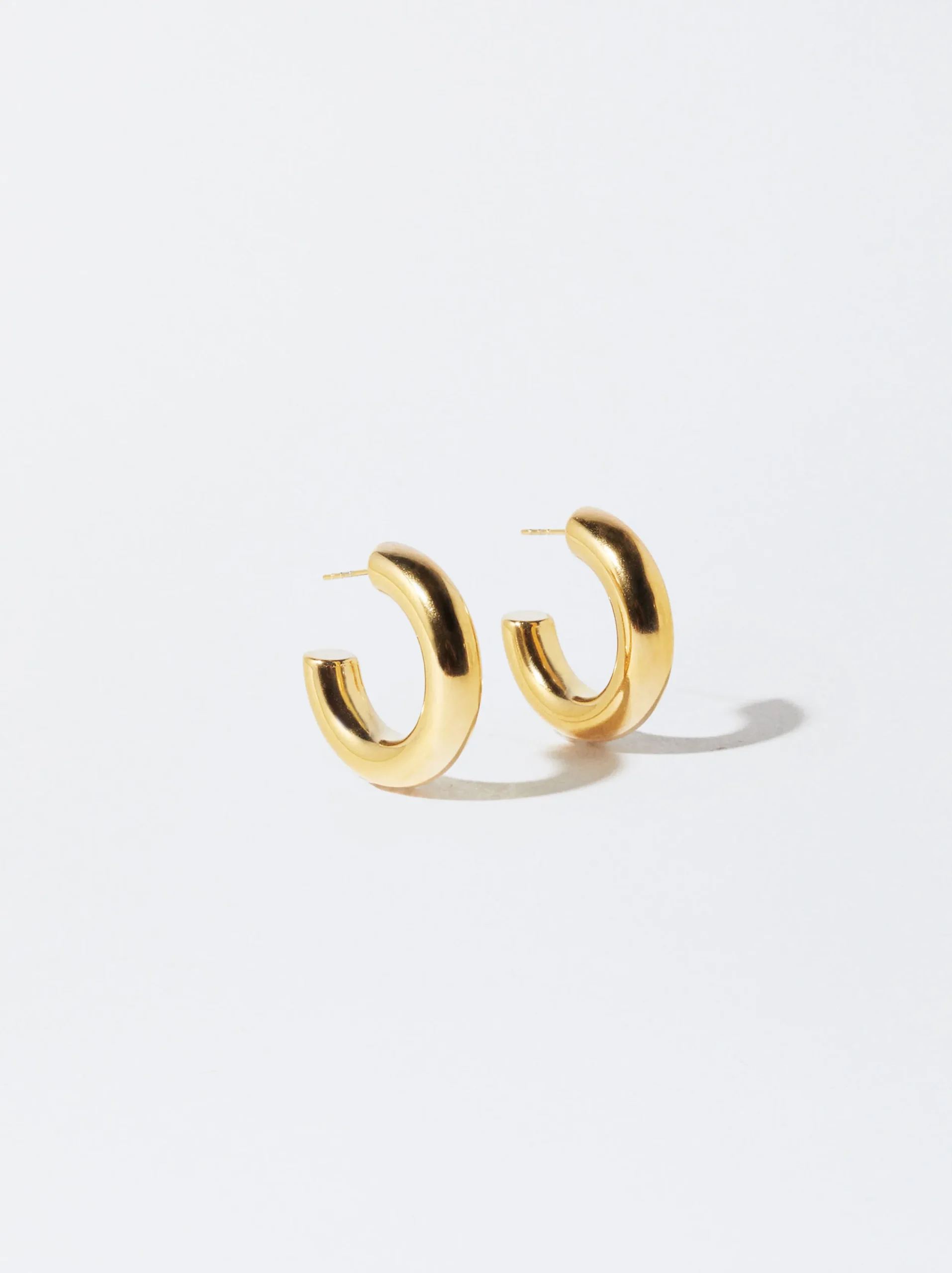 PARFOIS Pendientes De Aro De Acero s Dorado Outlet