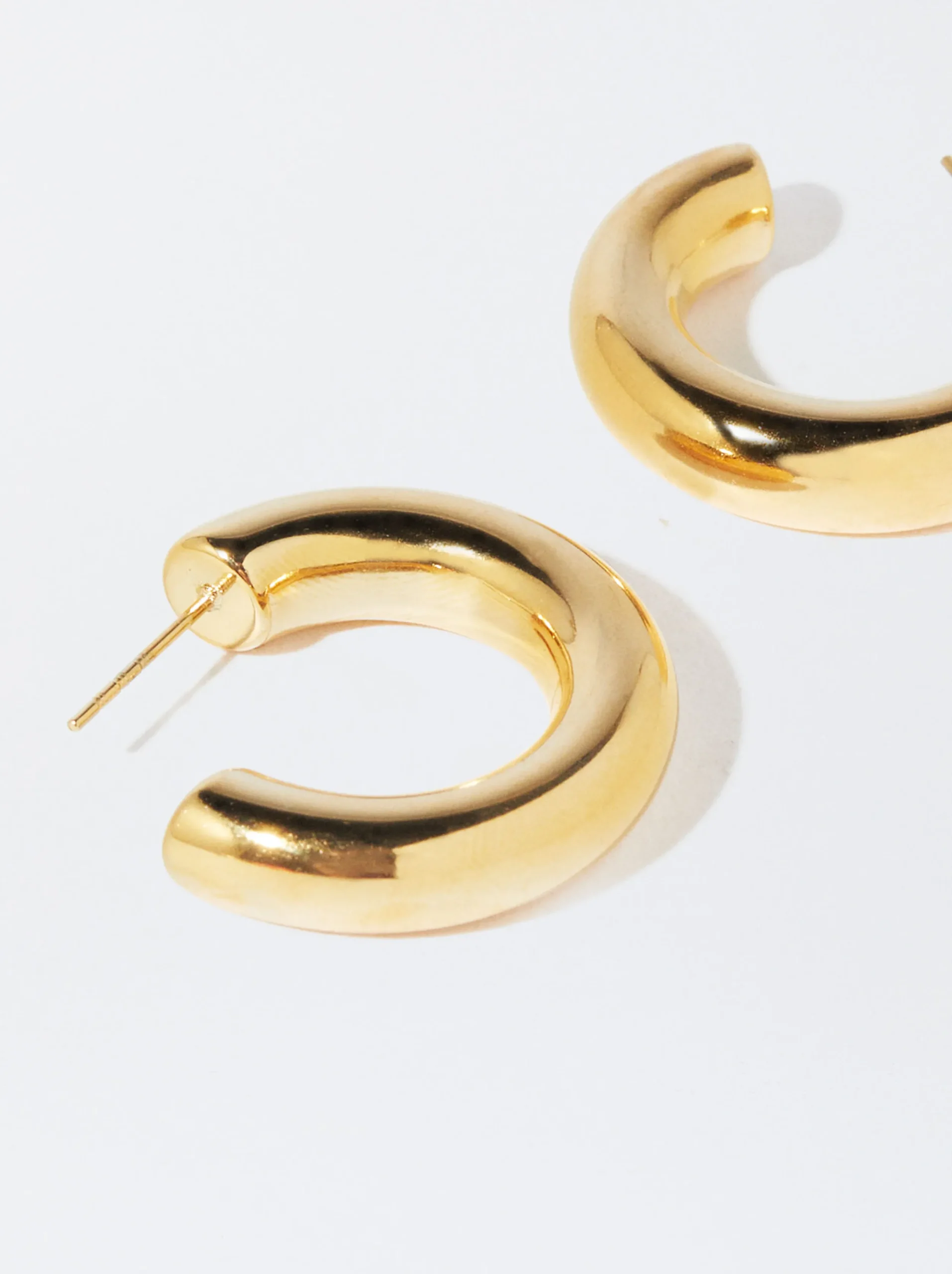 PARFOIS Pendientes De Aro De Acero s Dorado Outlet