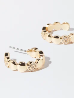 PARFOIS Pendientes De Aro s Dorado Fashion