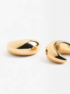 PARFOIS Pendientes De Aro s Dorado Best