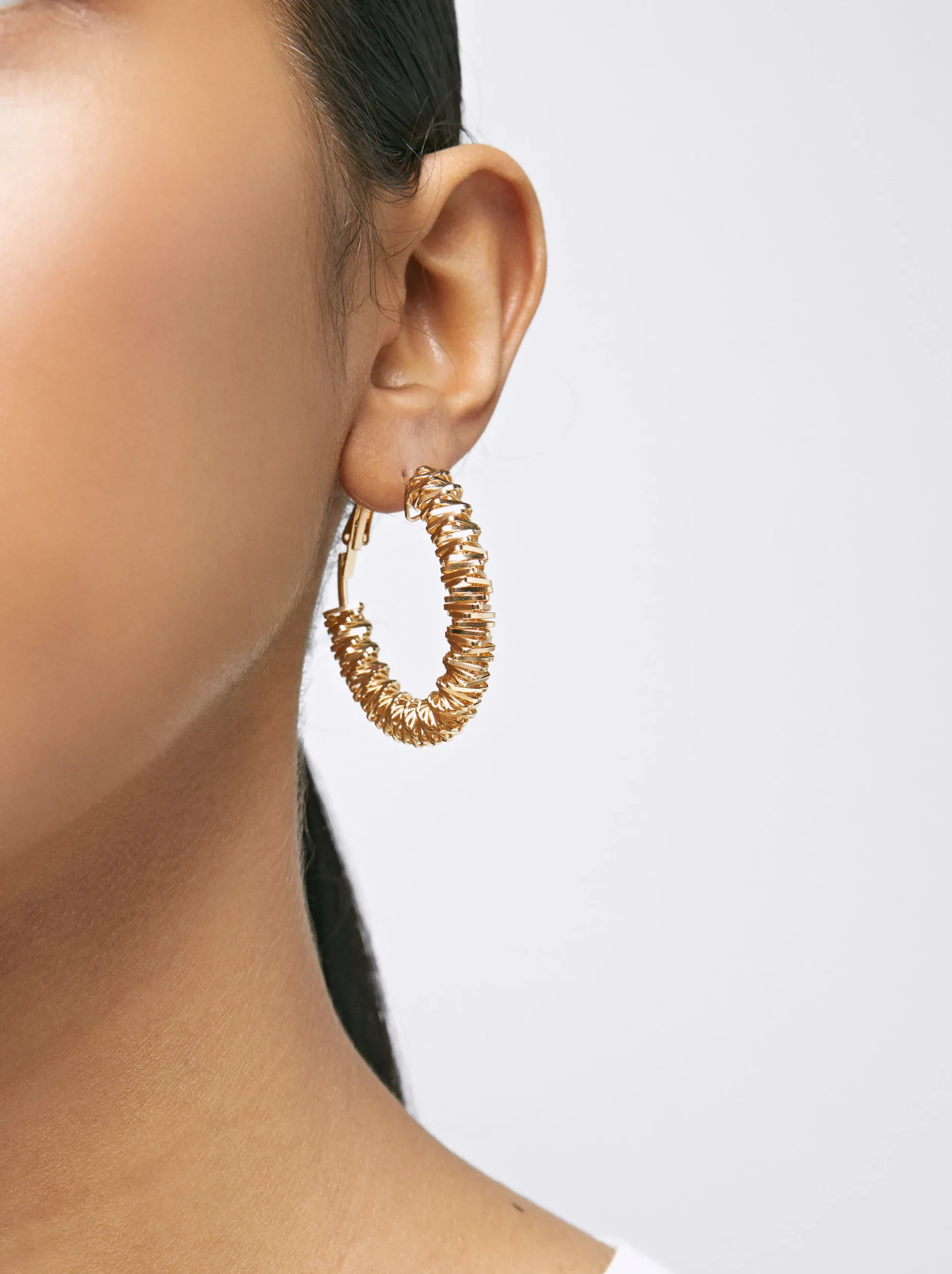 PARFOIS Pendientes De Aro Irregulares s Dorado Fashion