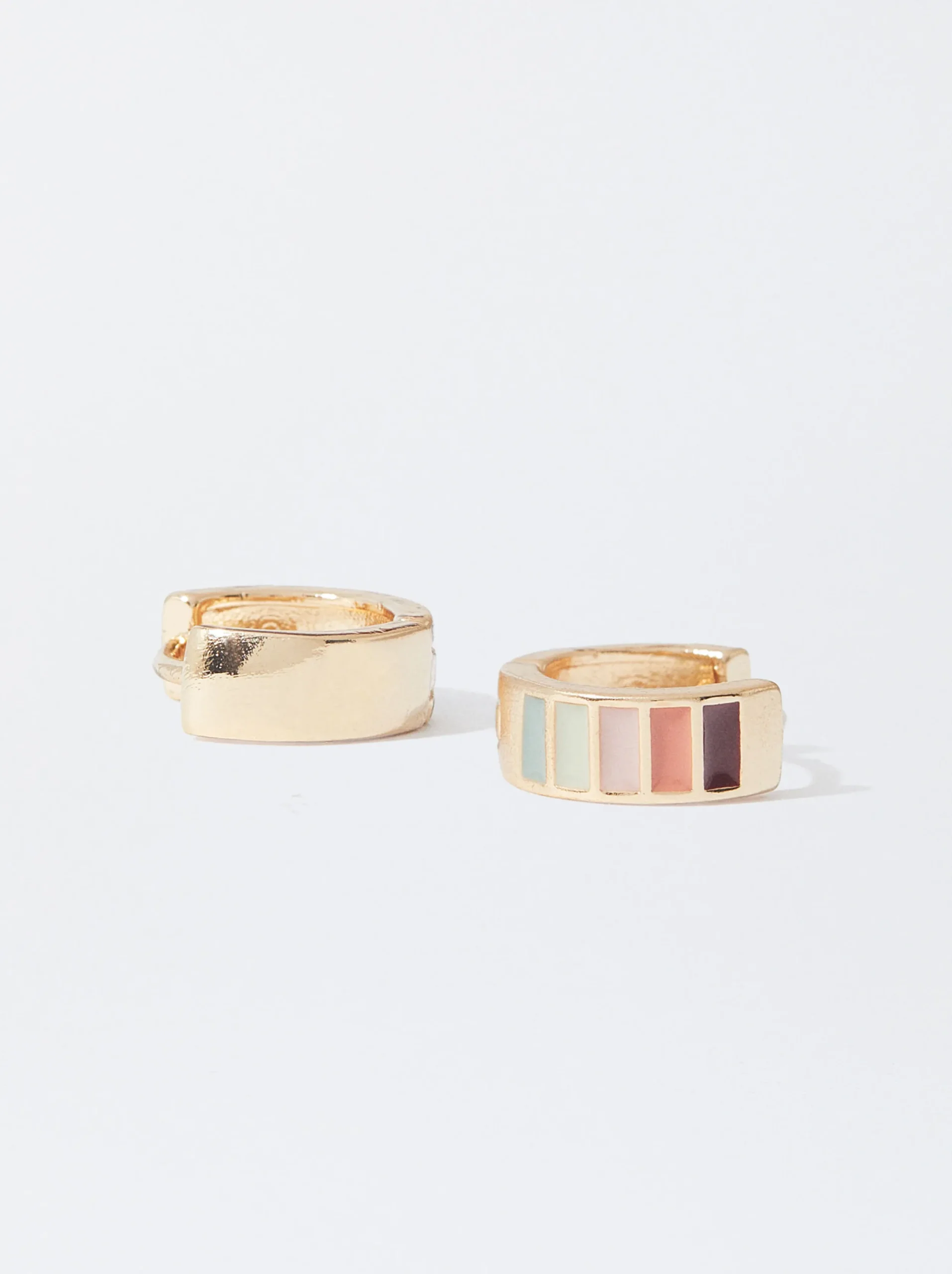 PARFOIS Pendientes De Aro Multicolor Multicor Cheap