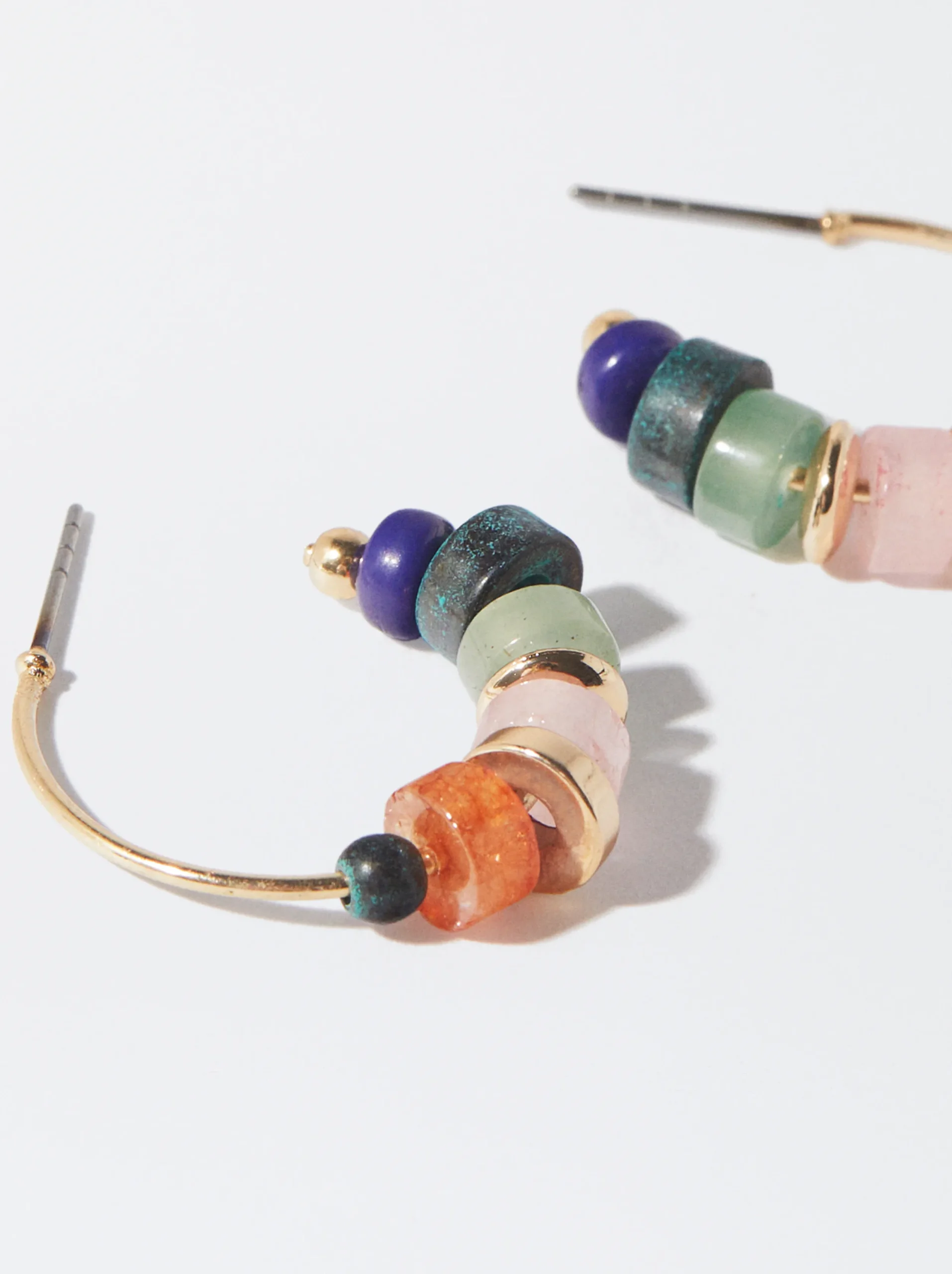 PARFOIS Pendientes De Aro Multicolor Multicor Sale