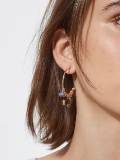 PARFOIS Pendientes De Aro Multicolor Multicor Cheap