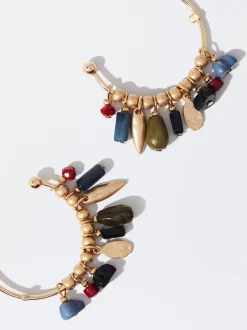 PARFOIS Pendientes De Aro Multicolor Multicor Cheap
