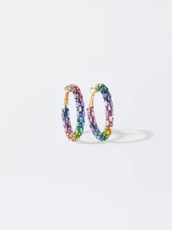 PARFOIS Pendientes De Aro Multicolor Multicor Flash Sale