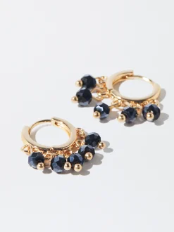 PARFOIS Pendientes De Aro Multicolor Azul Cheap