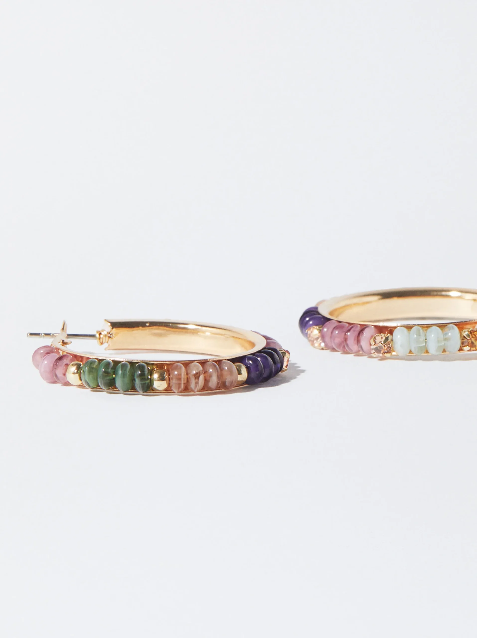 PARFOIS Pendientes De Aro Multicolor Multicor Cheap