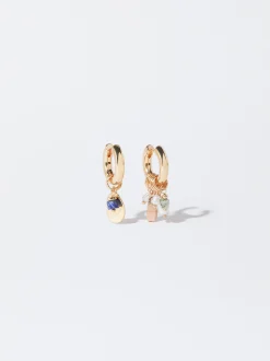 PARFOIS Pendientes De Aro Multicolor Multicor Best Sale