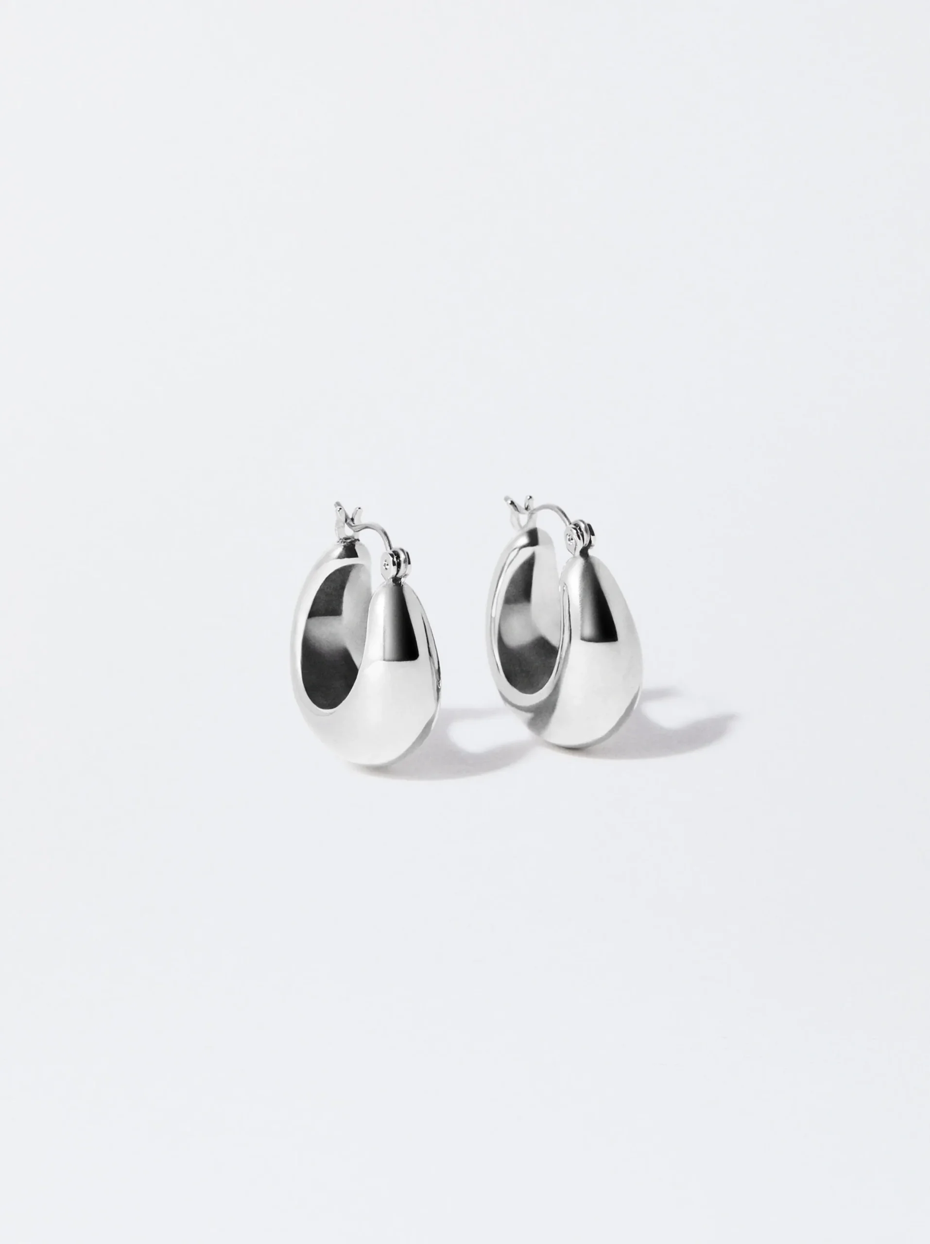 PARFOIS Pendientes De Aro s Plateado New