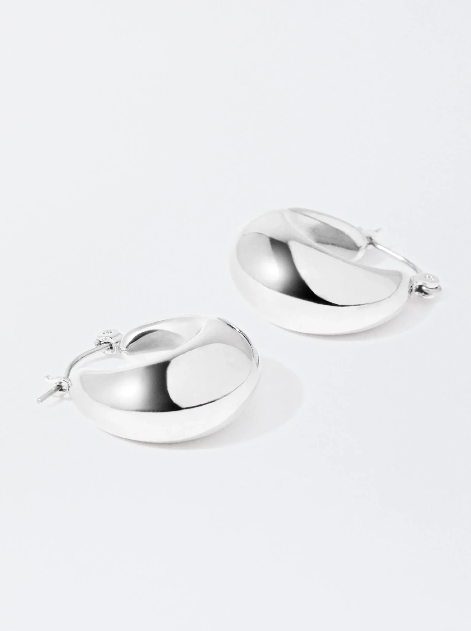 PARFOIS Pendientes De Aro s Plateado New