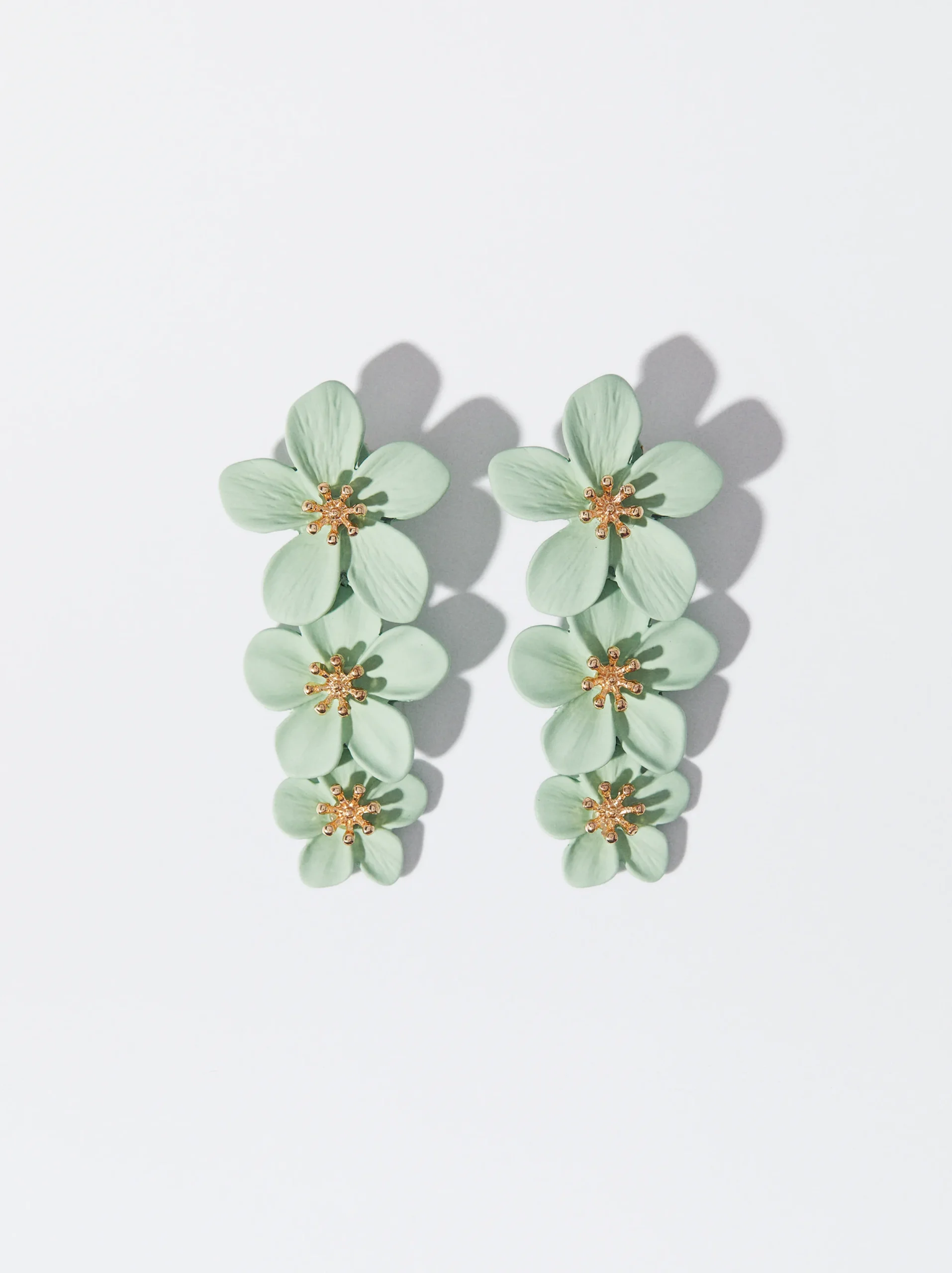 PARFOIS Pendientes De Clip Con Flor Amarillo Flash Sale
