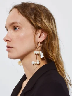 PARFOIS Pendientes De Concha Blanco Cheap