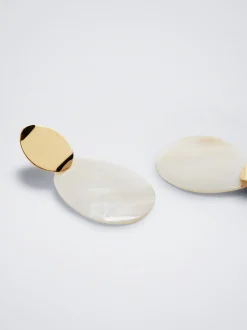 PARFOIS Pendientes De Concha Dorado Fashion