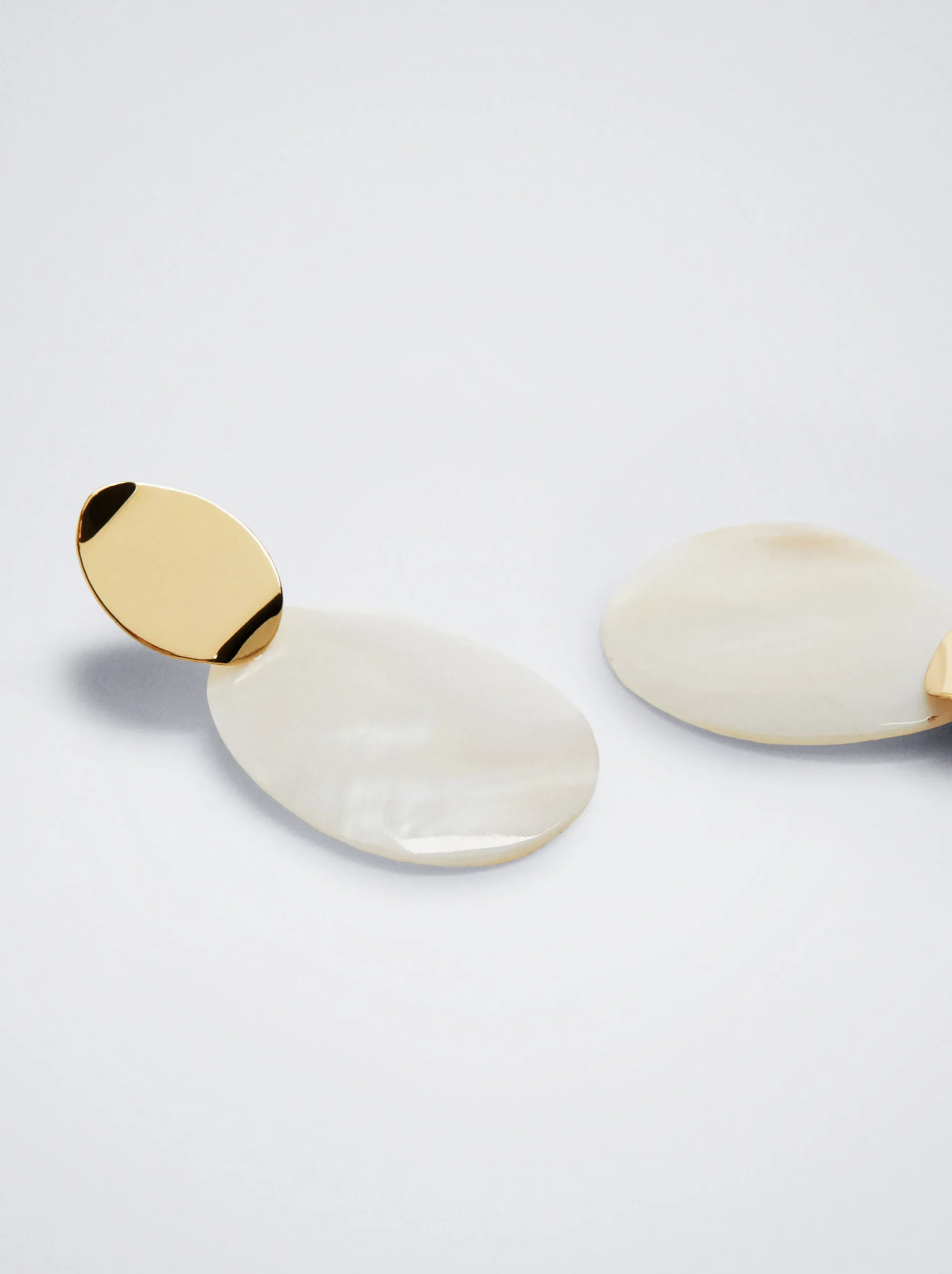 PARFOIS Pendientes De Concha Dorado Fashion