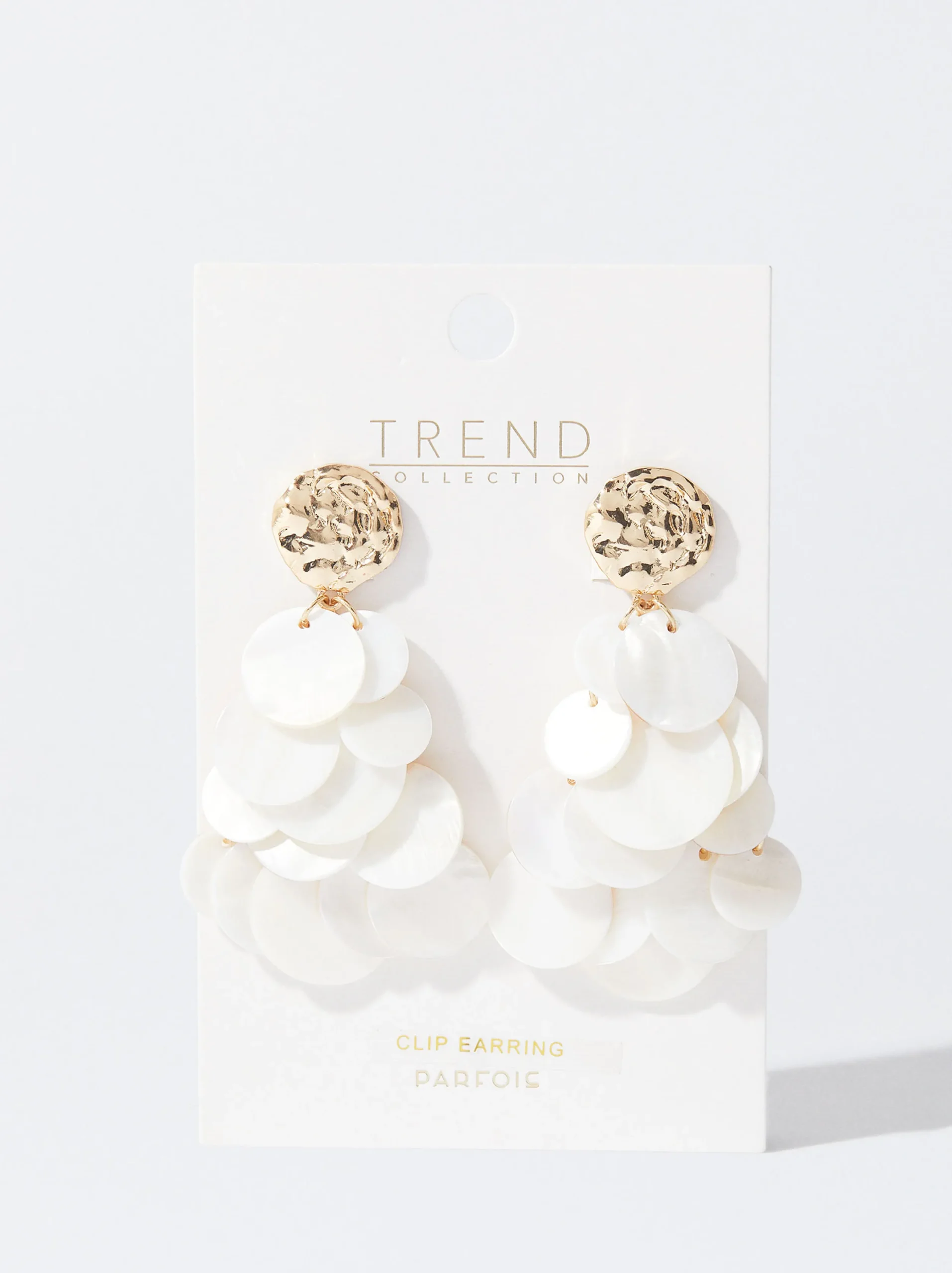 PARFOIS Pendientes De Concha Beige Online