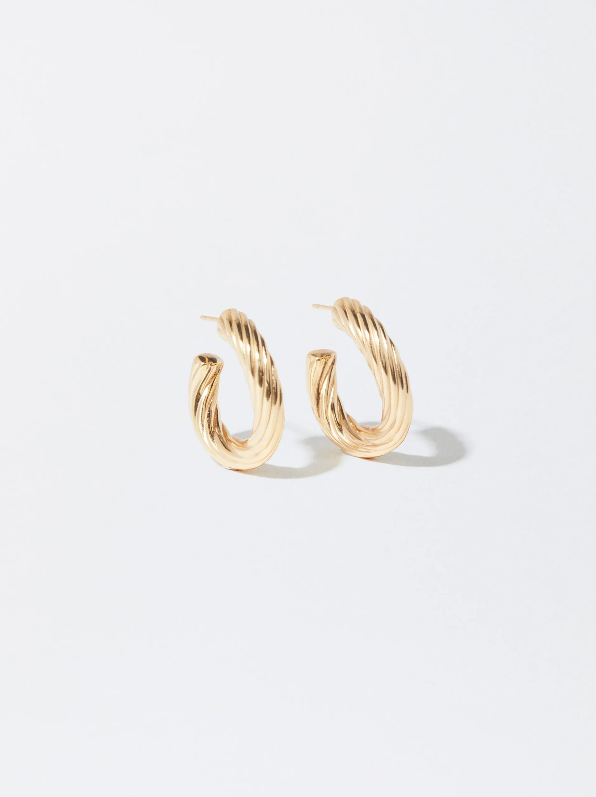 PARFOIS Pendientes De Plata 925 Dorado Hot