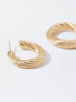PARFOIS Pendientes De Plata 925 Dorado Hot