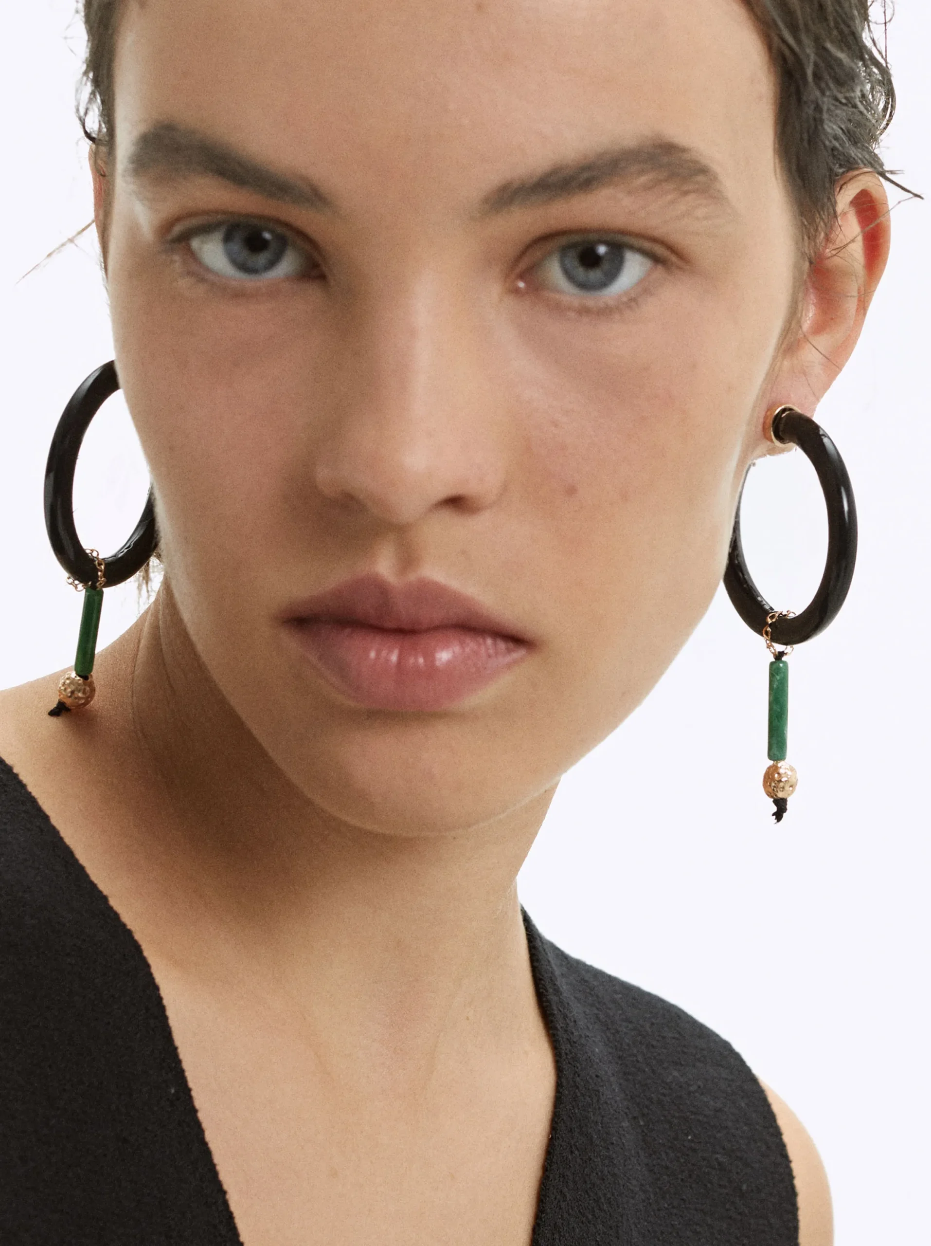 PARFOIS Pendientes De Resina Multicor Hot