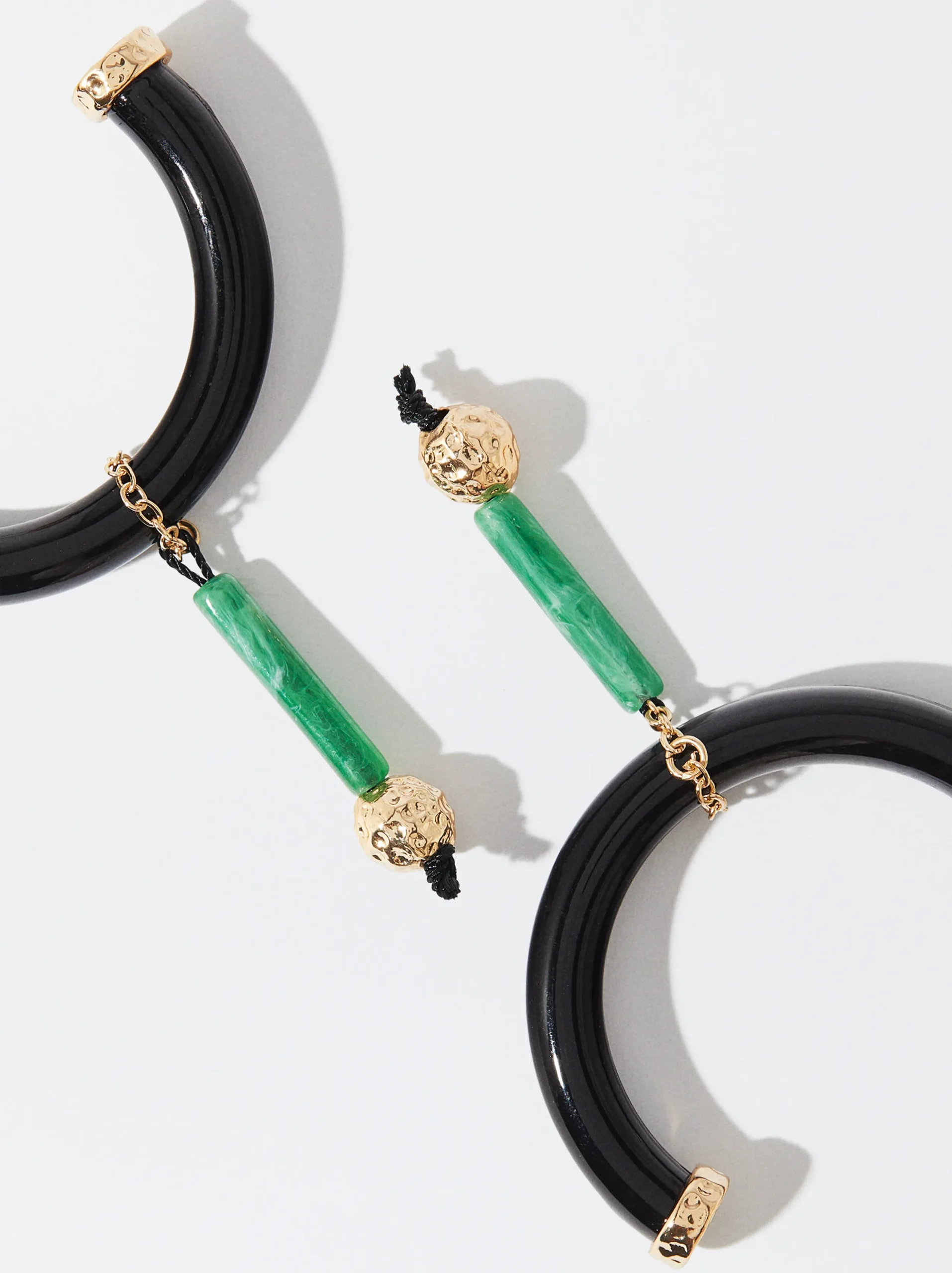PARFOIS Pendientes De Resina Multicor Hot